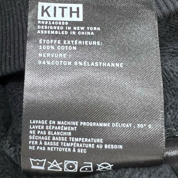 Kith Notorious BIG Crown Graphic Black Hooded Pullover Sweatshirt - Picture 11 of 14